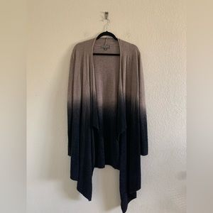 Barefoot Dreams Ombre Cardigan - Brown and Black